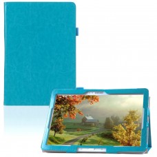 Samsung Galaxy Note Pro /  Lite 12.2 - PU Flip Stand Tablet Protective Cover Case Support Sleep Wake Function - Blue